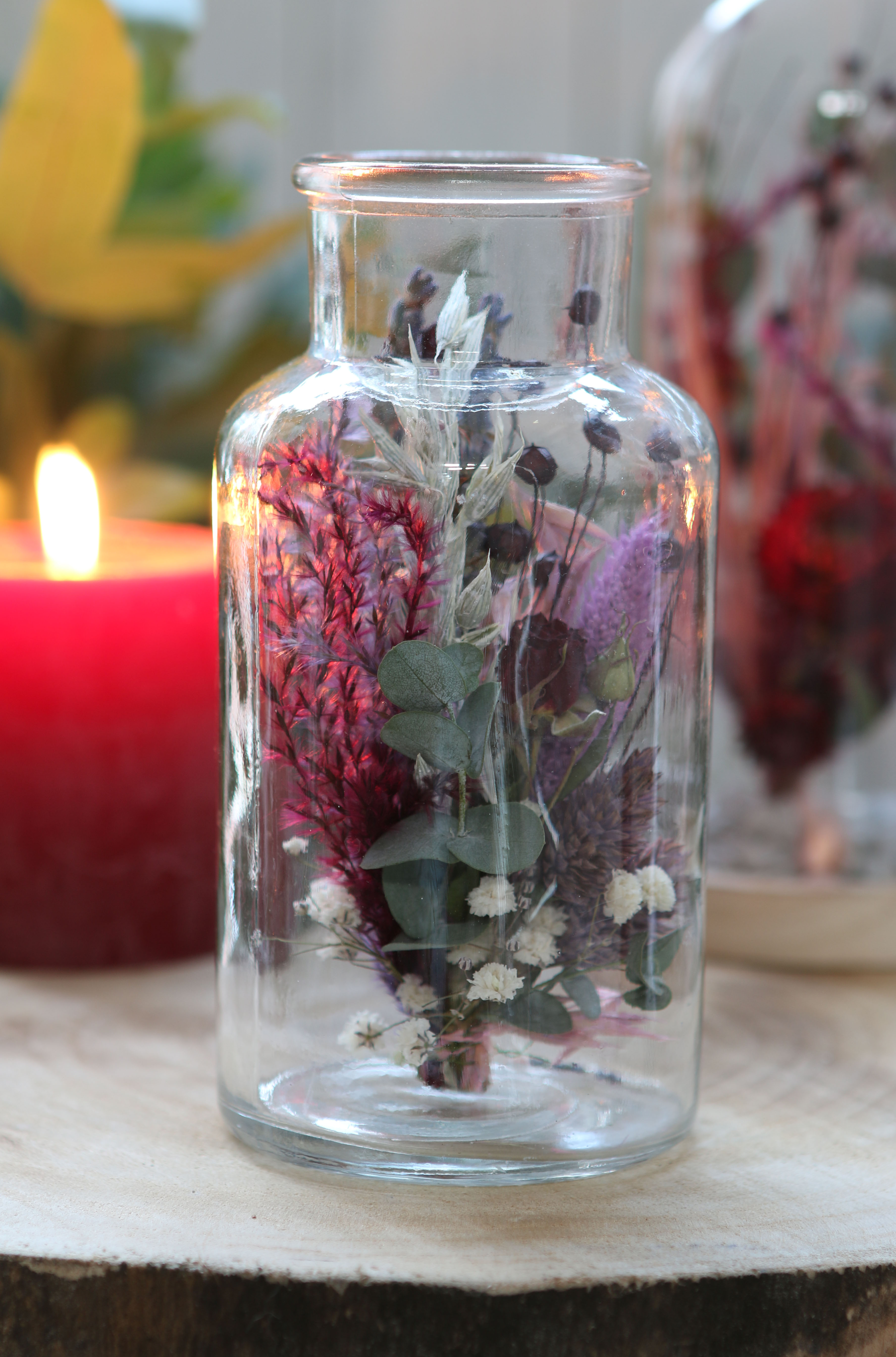 Glasflaschen - Apothekerflaschen - Vasen H 10 cm / H 16 cm