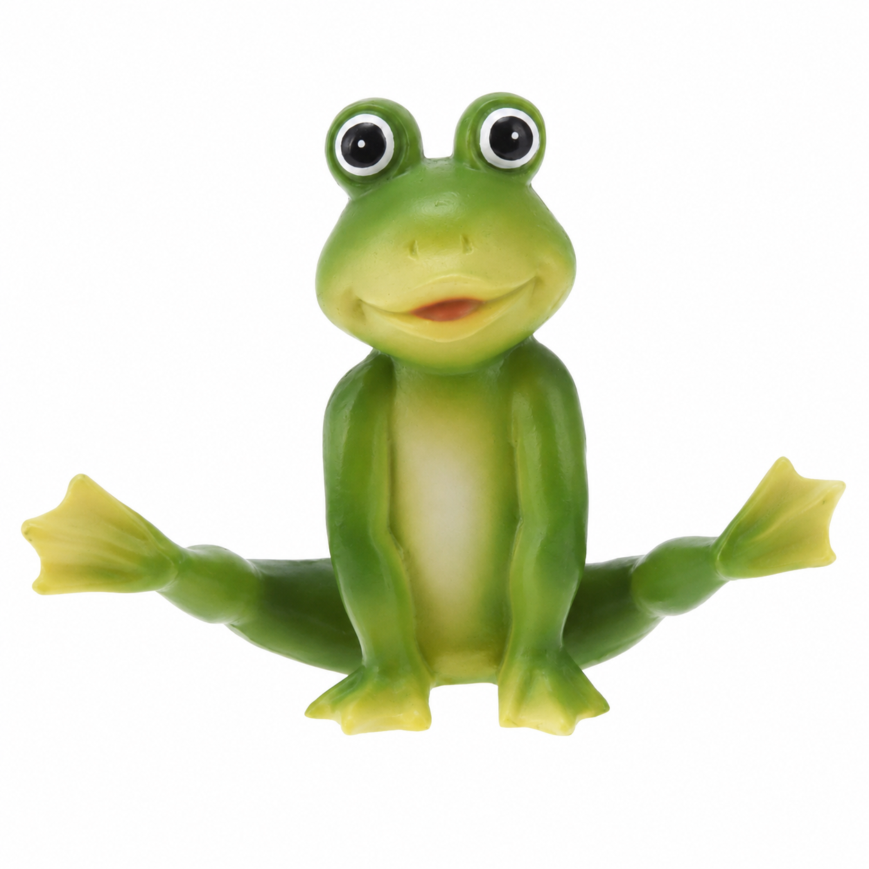 4er Set "Yoga Frosch" 14 x 5 x 10 cm - wetterfestes Polyresin