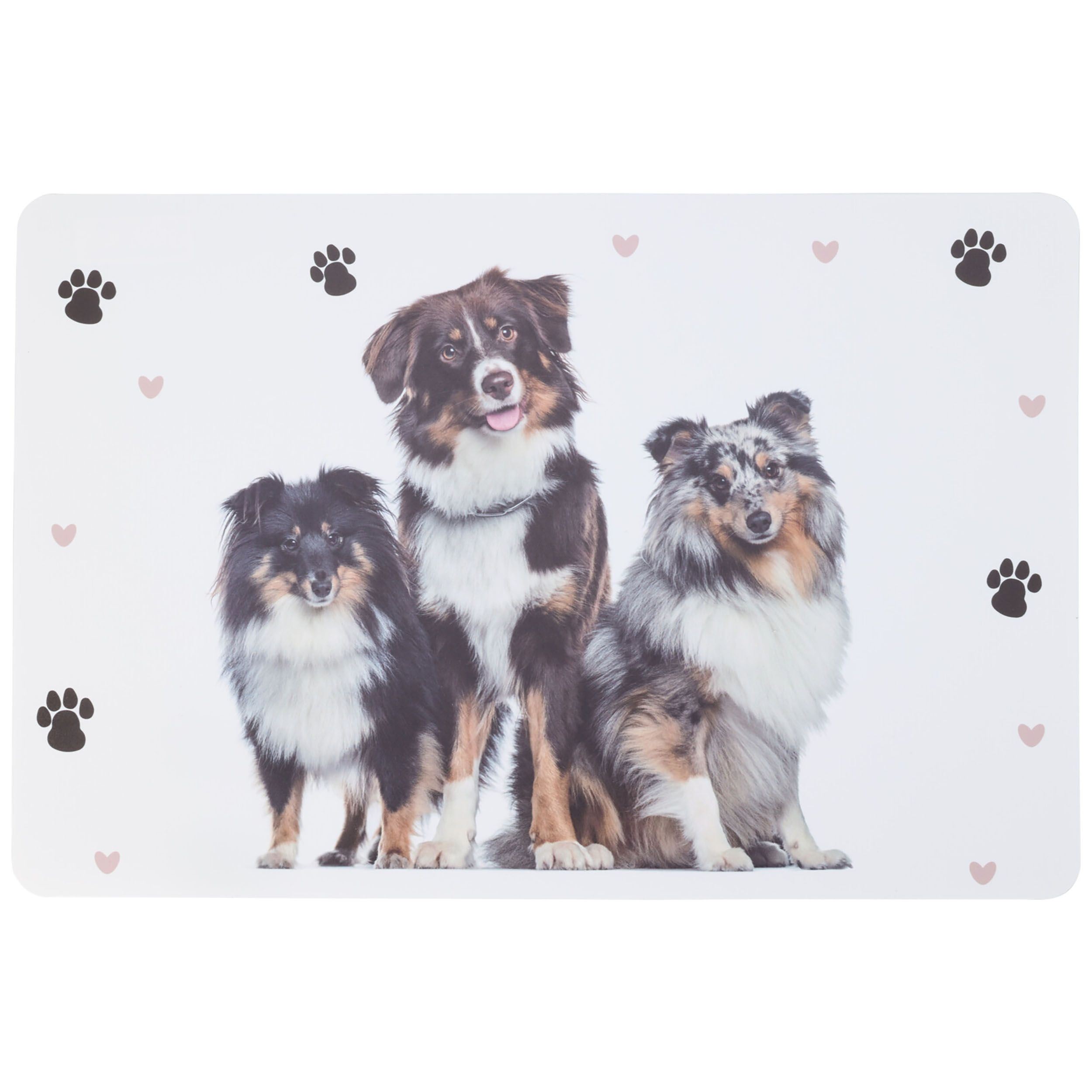 8-tlg. Set Platzset Tiere mit Hunden und Katzen - 43,5 x 28,5 cm
