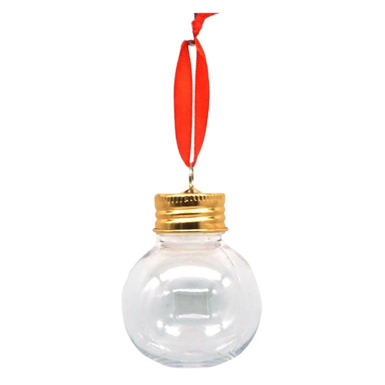 6er Set Likör-Weihnachtskugeln zum Befüllen 50 ml