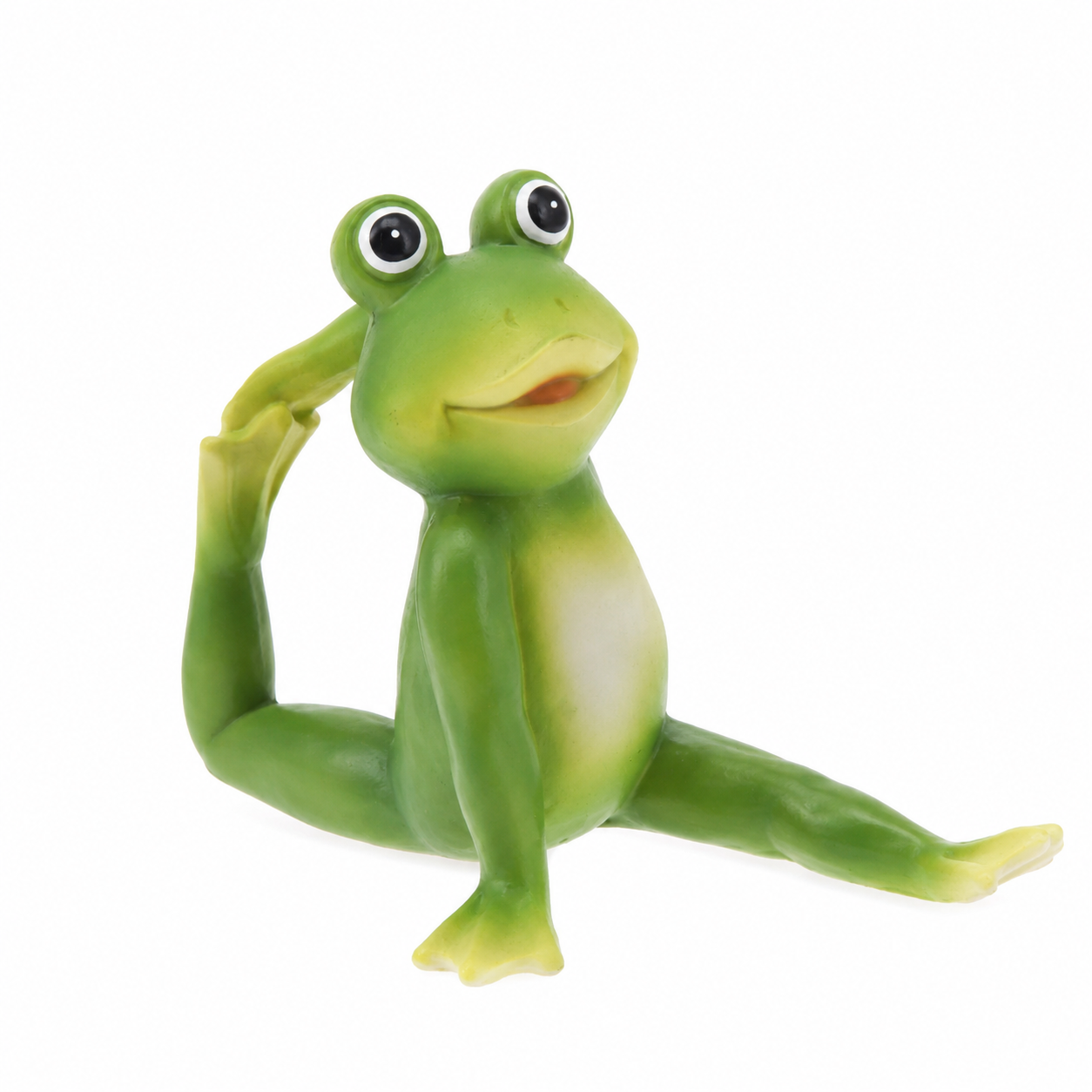 4er Set "Yoga Frosch" 14 x 5 x 10 cm - wetterfestes Polyresin