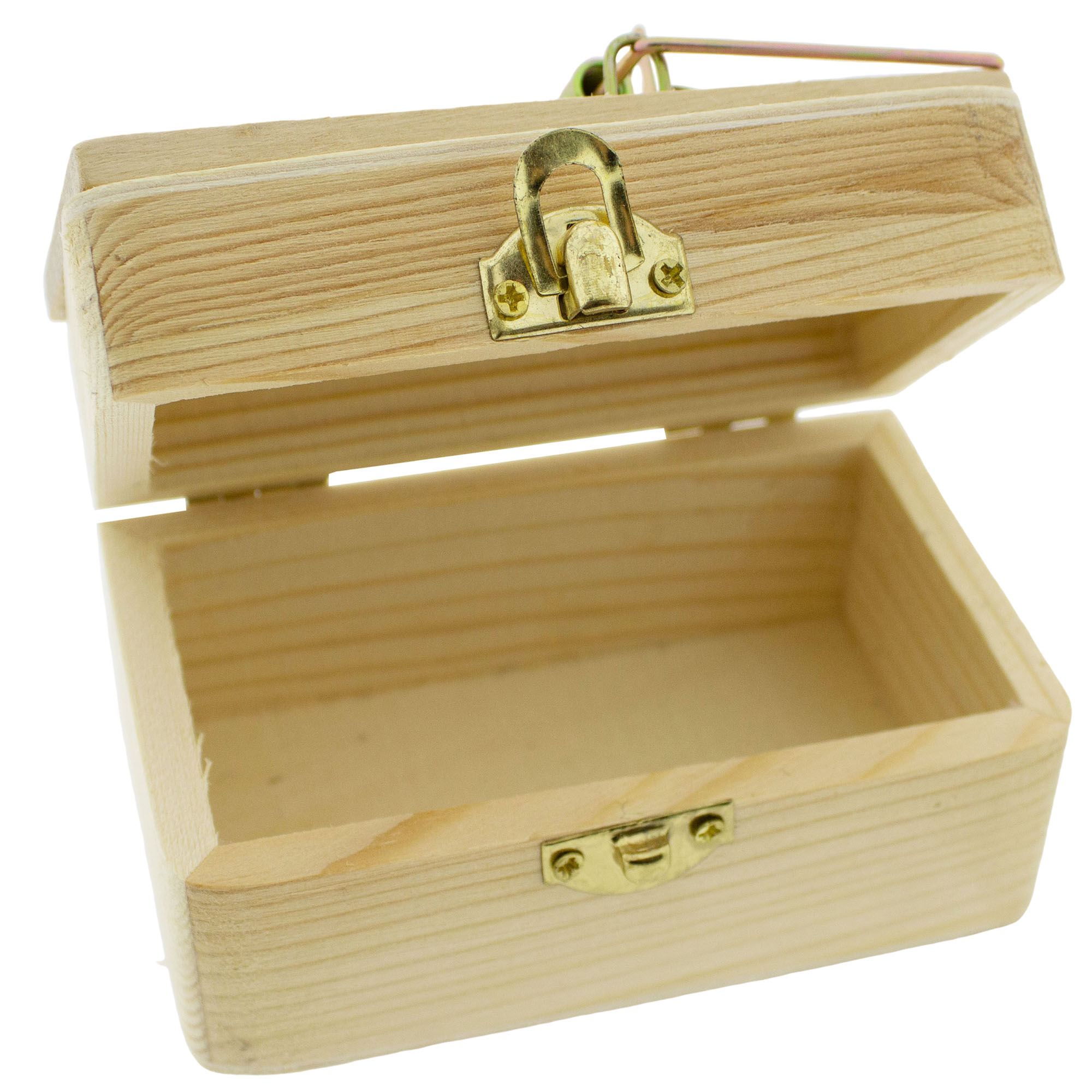 Geldgeschenk "Mäusefalle mit Gravur" auf Holzbox 10 x 5,5 cm