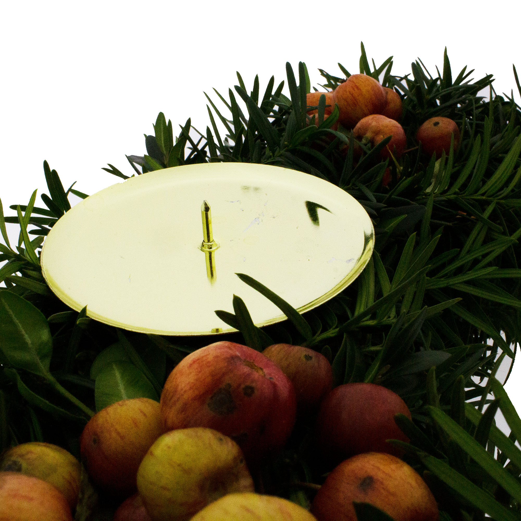 4-tlg. Set Adventskranz-Stecker aus Glas oder Metall