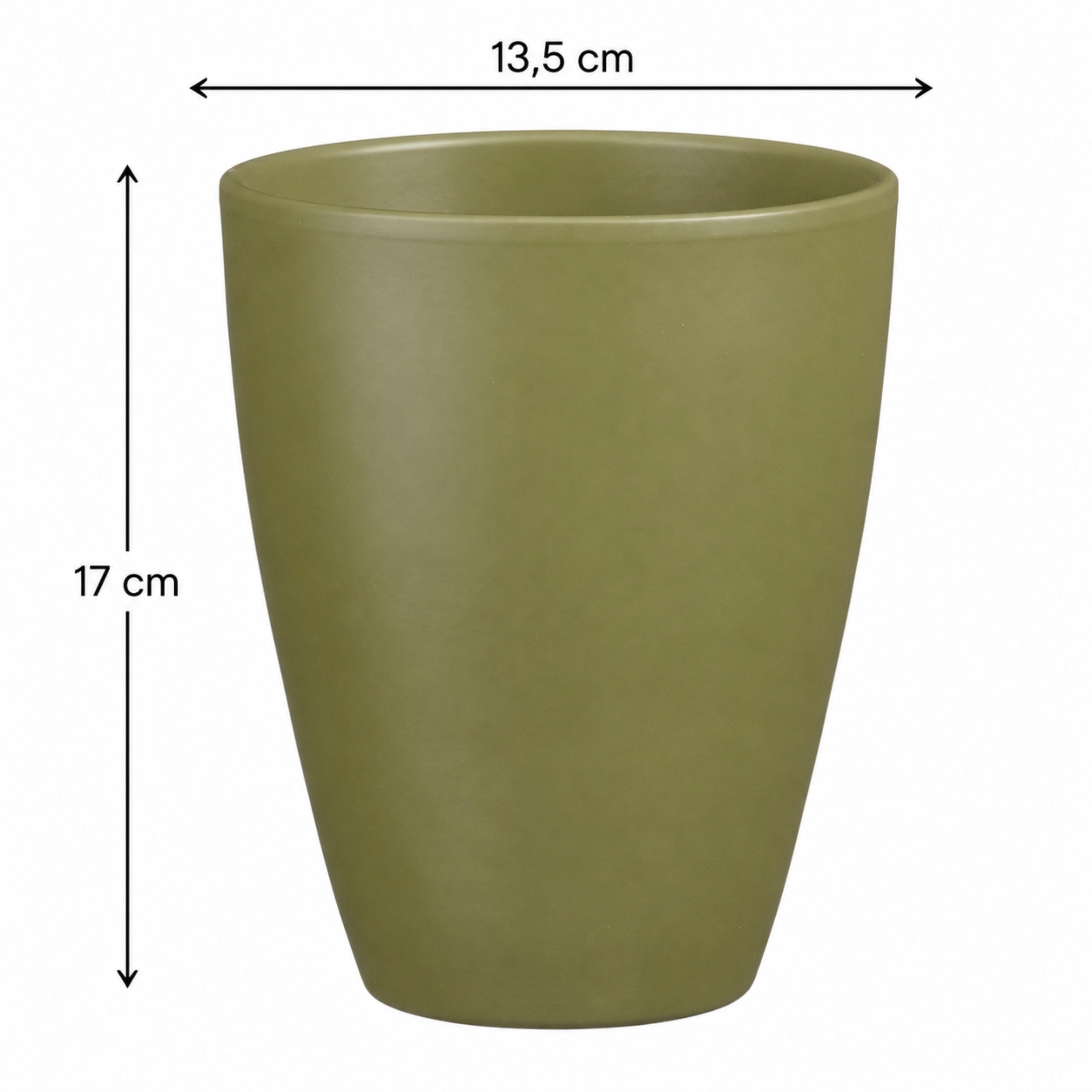 3 x Orchideentöpfe "TUSCA"  - H 17 cm - Ø 13,5 cm
