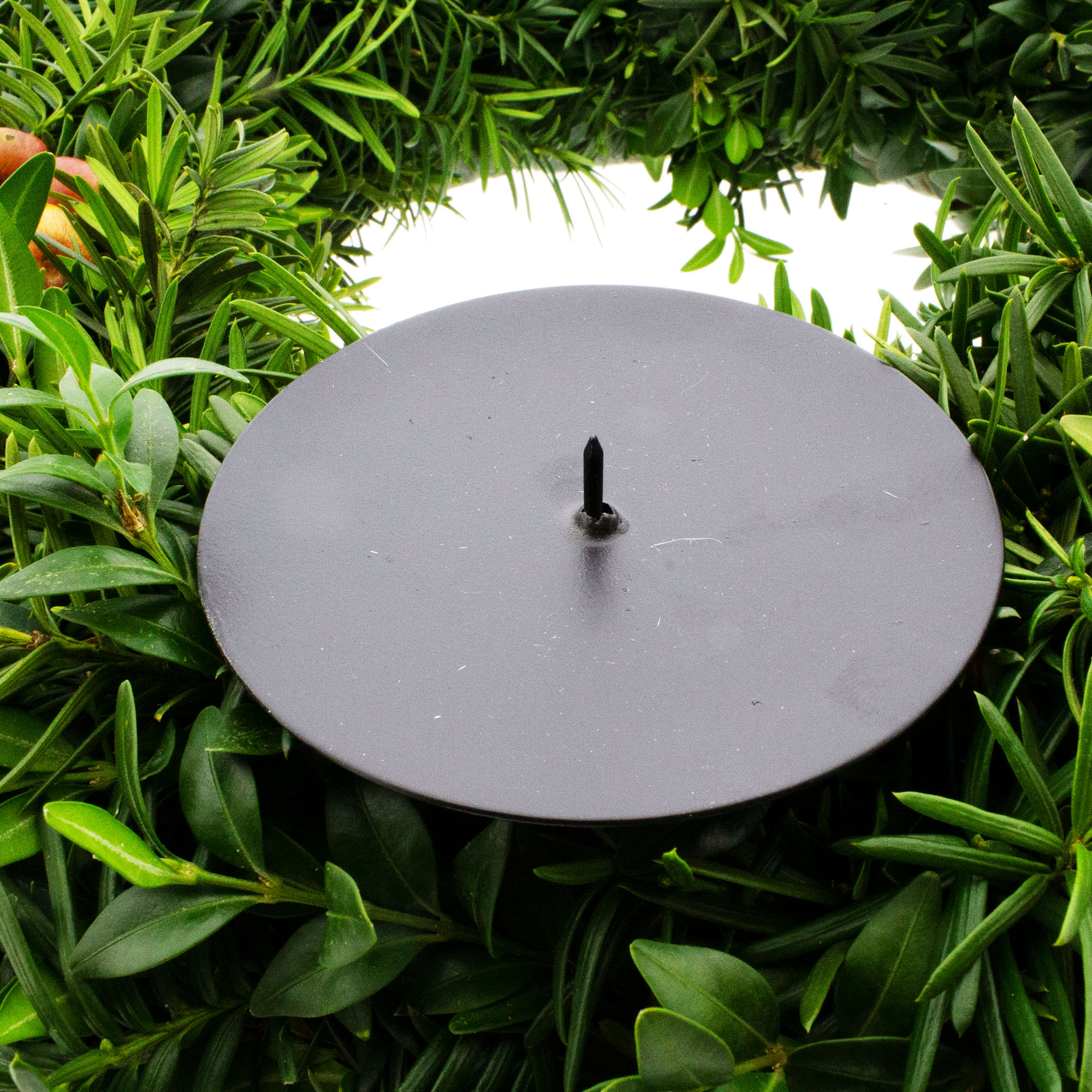4 x Kerzenhalter aus Metall für Adventskranz Ø 8 cm