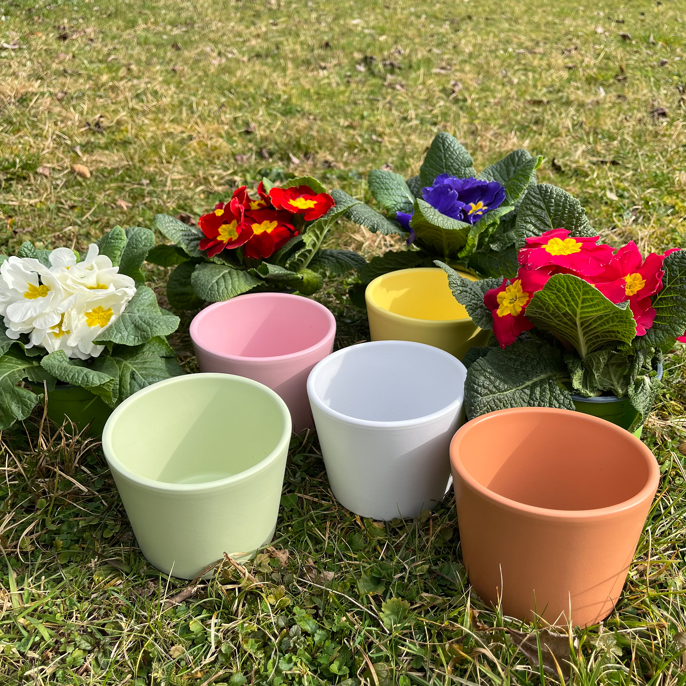 Blumenübertopf für Primeln H 9,3 cm - 12 cm