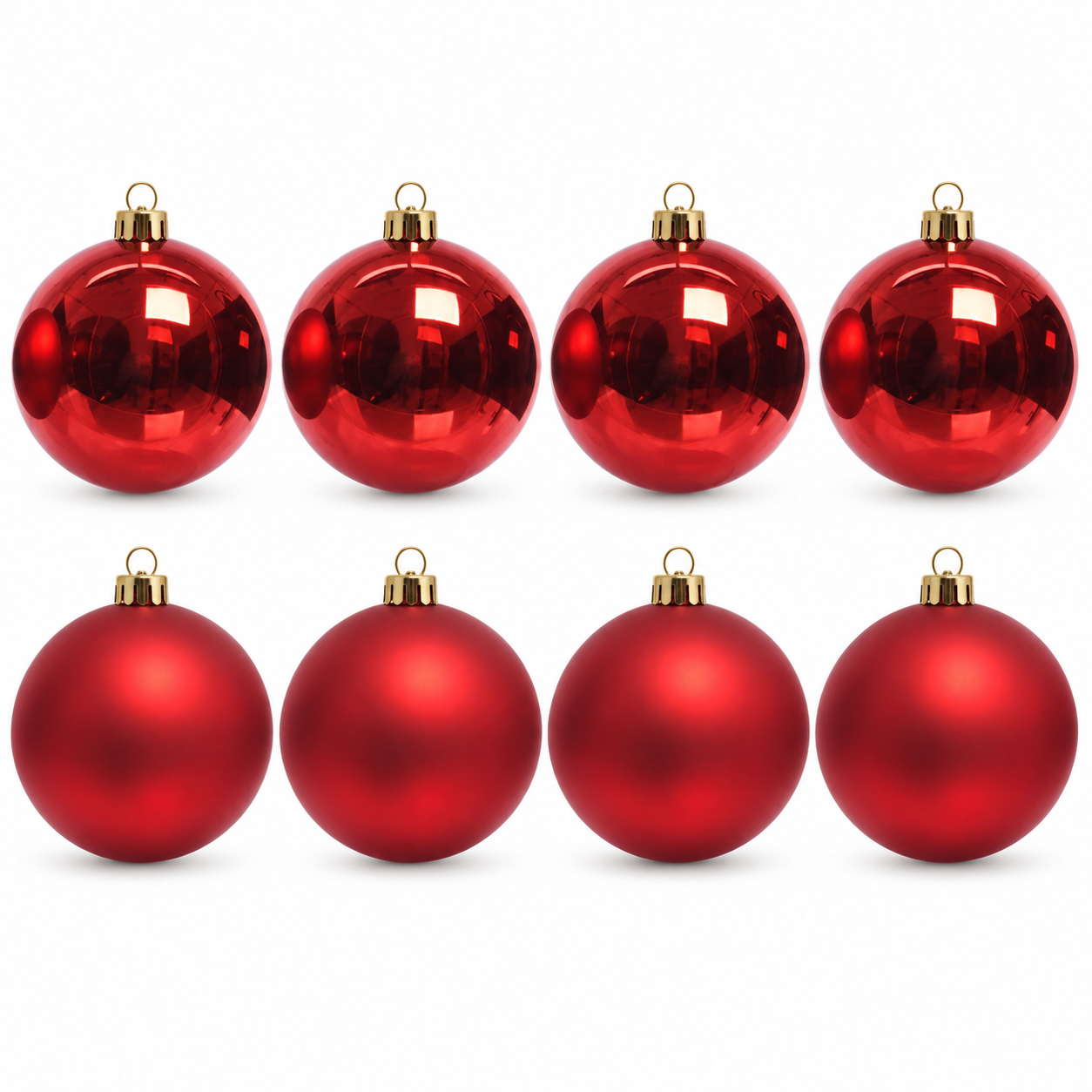Weihnachtskugeln aus Kunststoff - Ø 8-18 cm - wetterfest