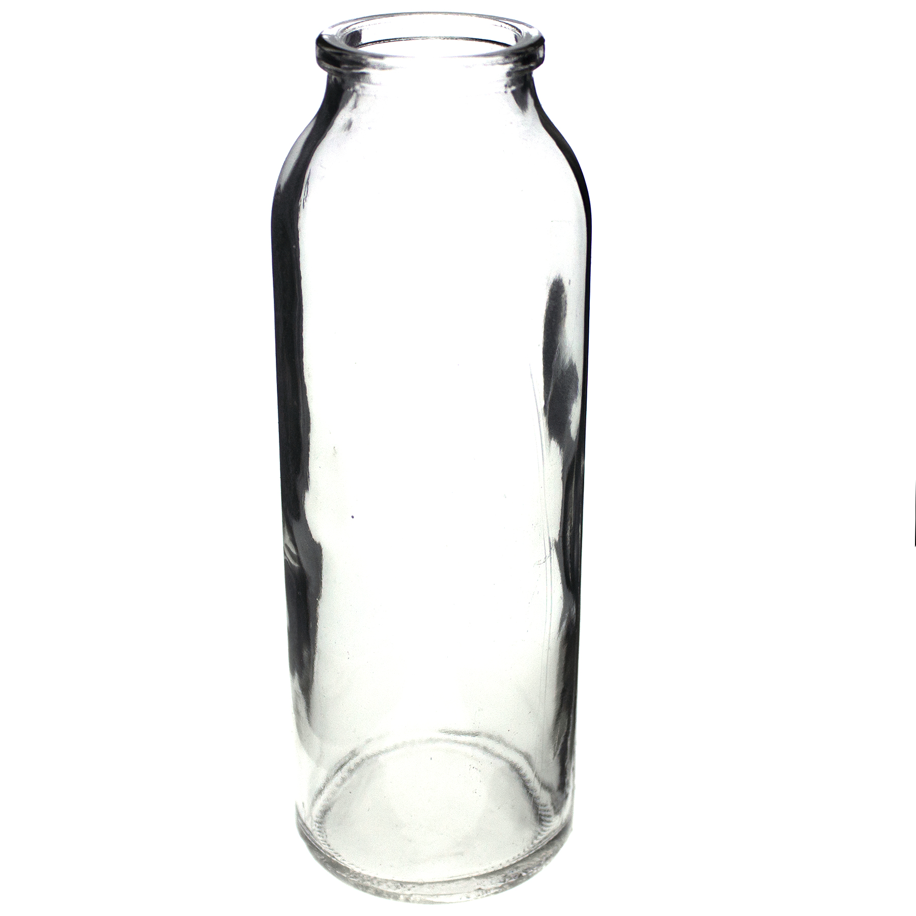 16 x Glasflaschen im Landhausstil + gratis Dekoband H 16 cm