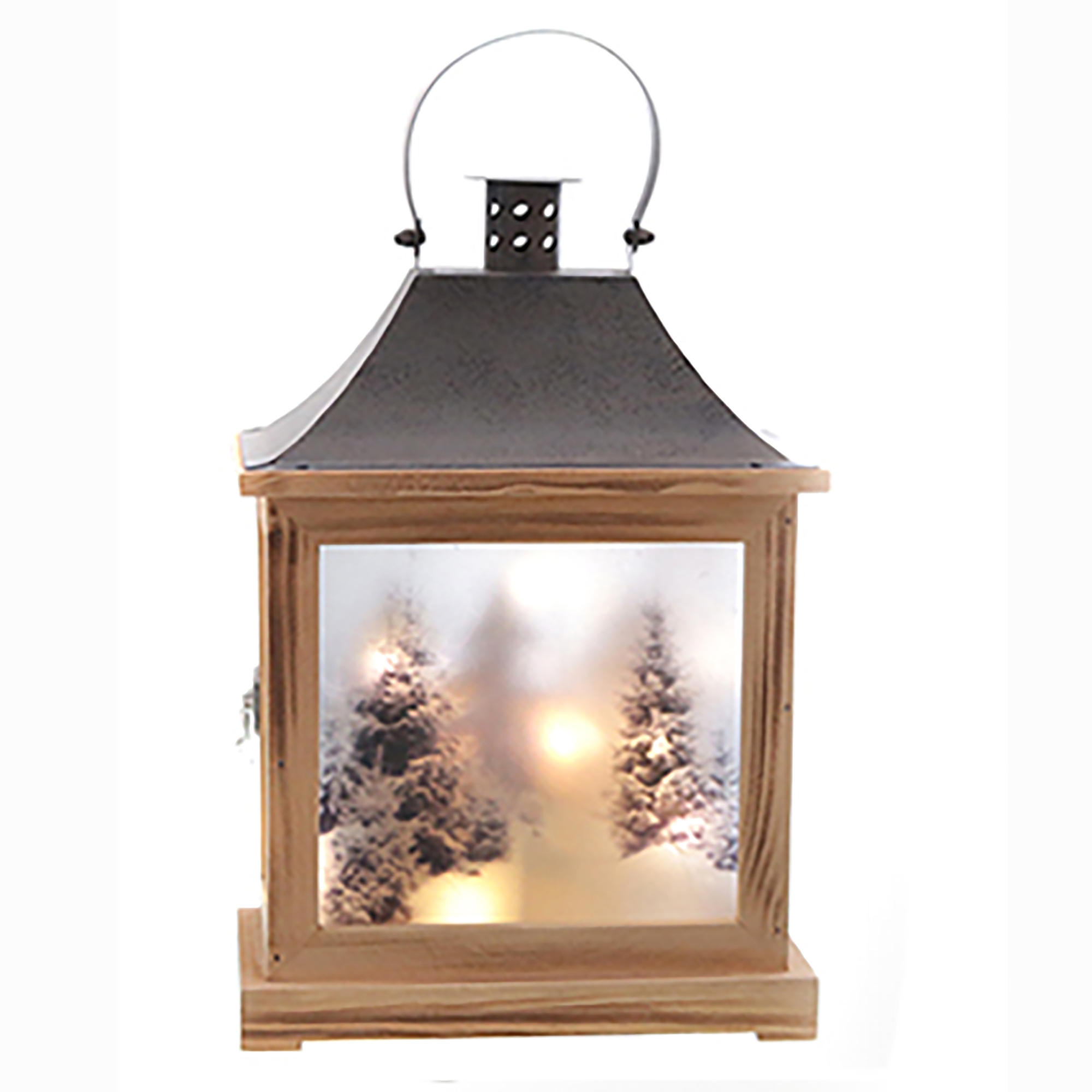 Stimmungsbeleuchtung "Laterne Weihnachten" H 30,5 cm - Winterlandschaft