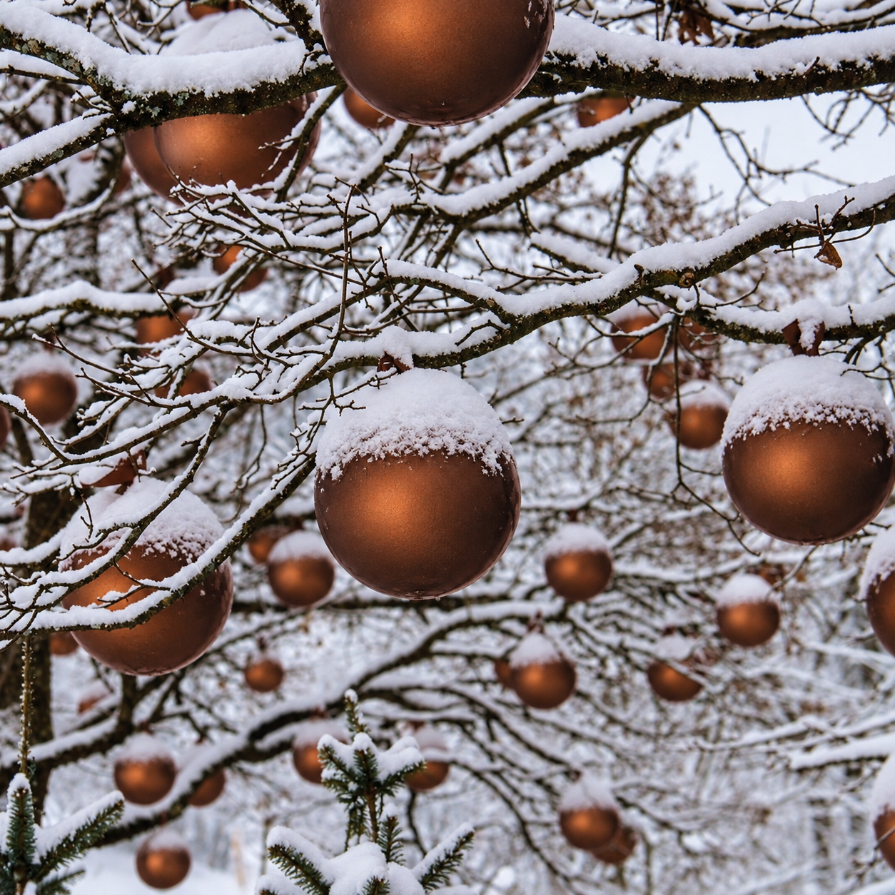 Weihnachtskugeln aus Kunststoff - Ø 8-18 cm - wetterfest