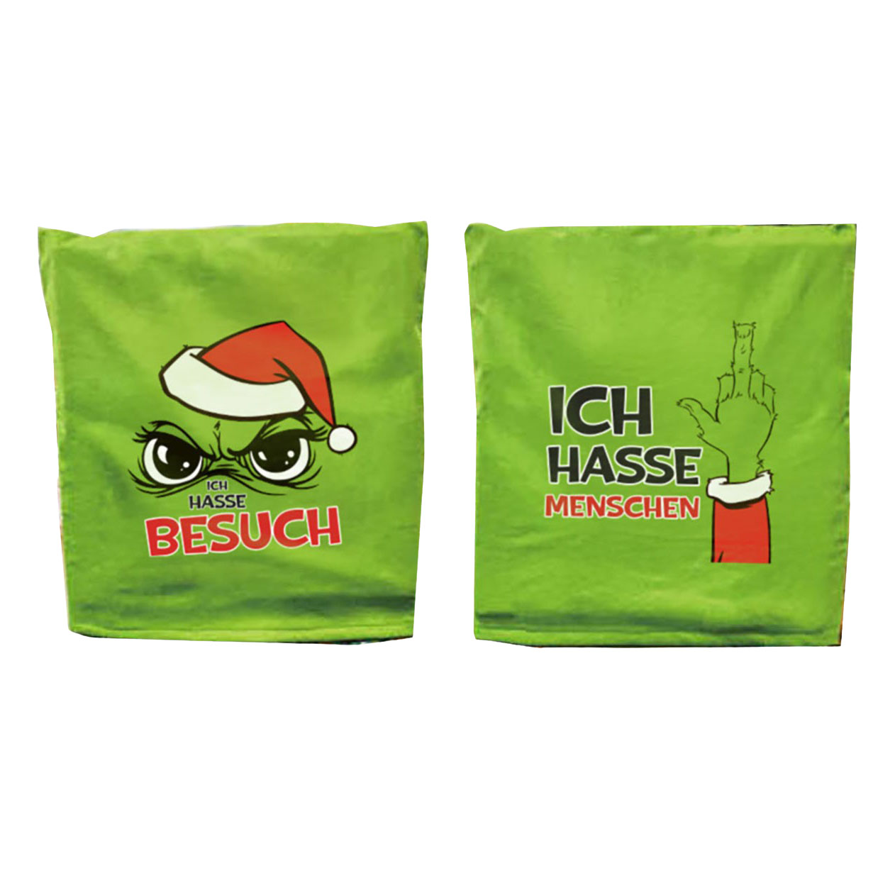 6-tlg. Set Stuhlhussen "Festtags-Muffel" 48 x 64 cm