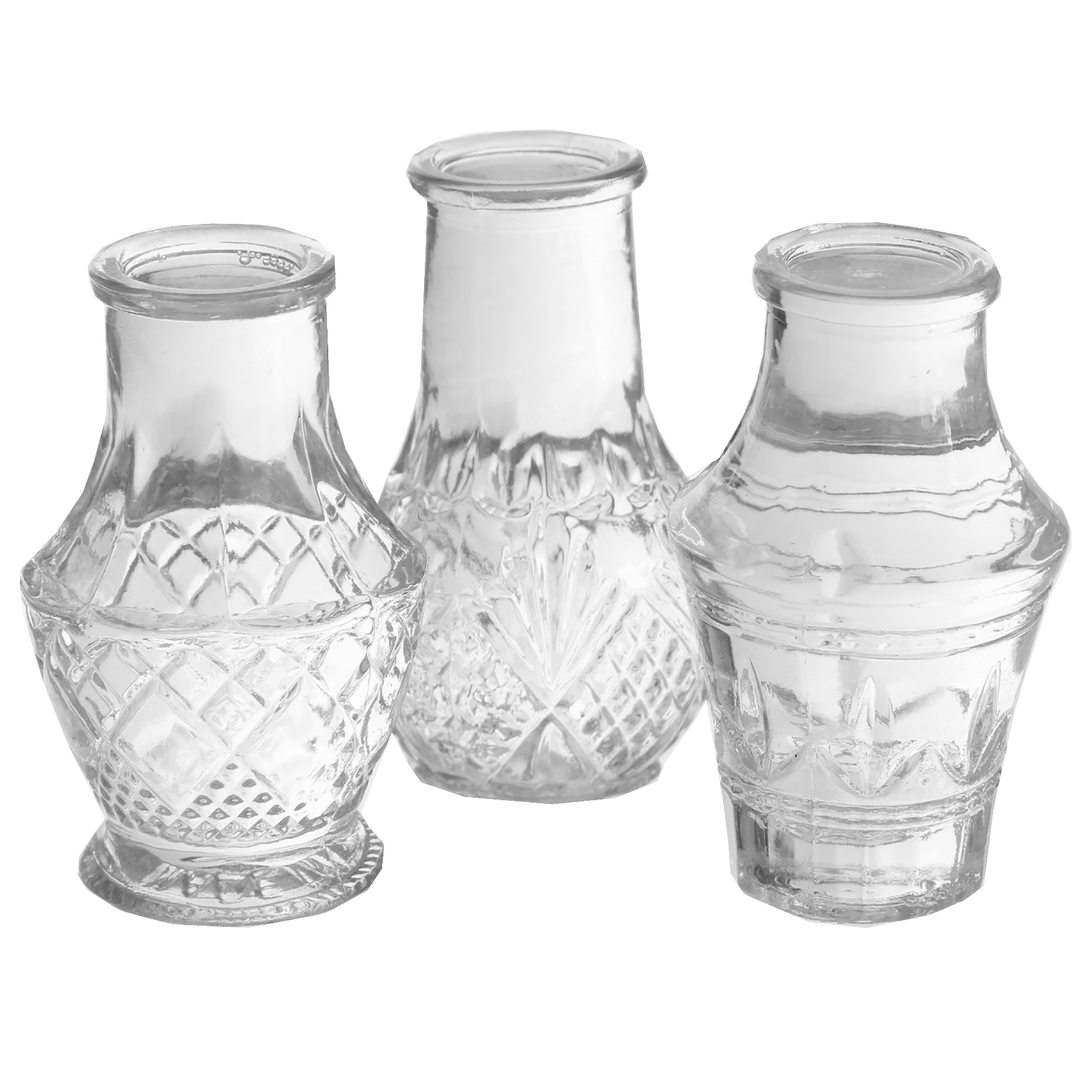 12 x Mini-Vase 3-fach sortiert