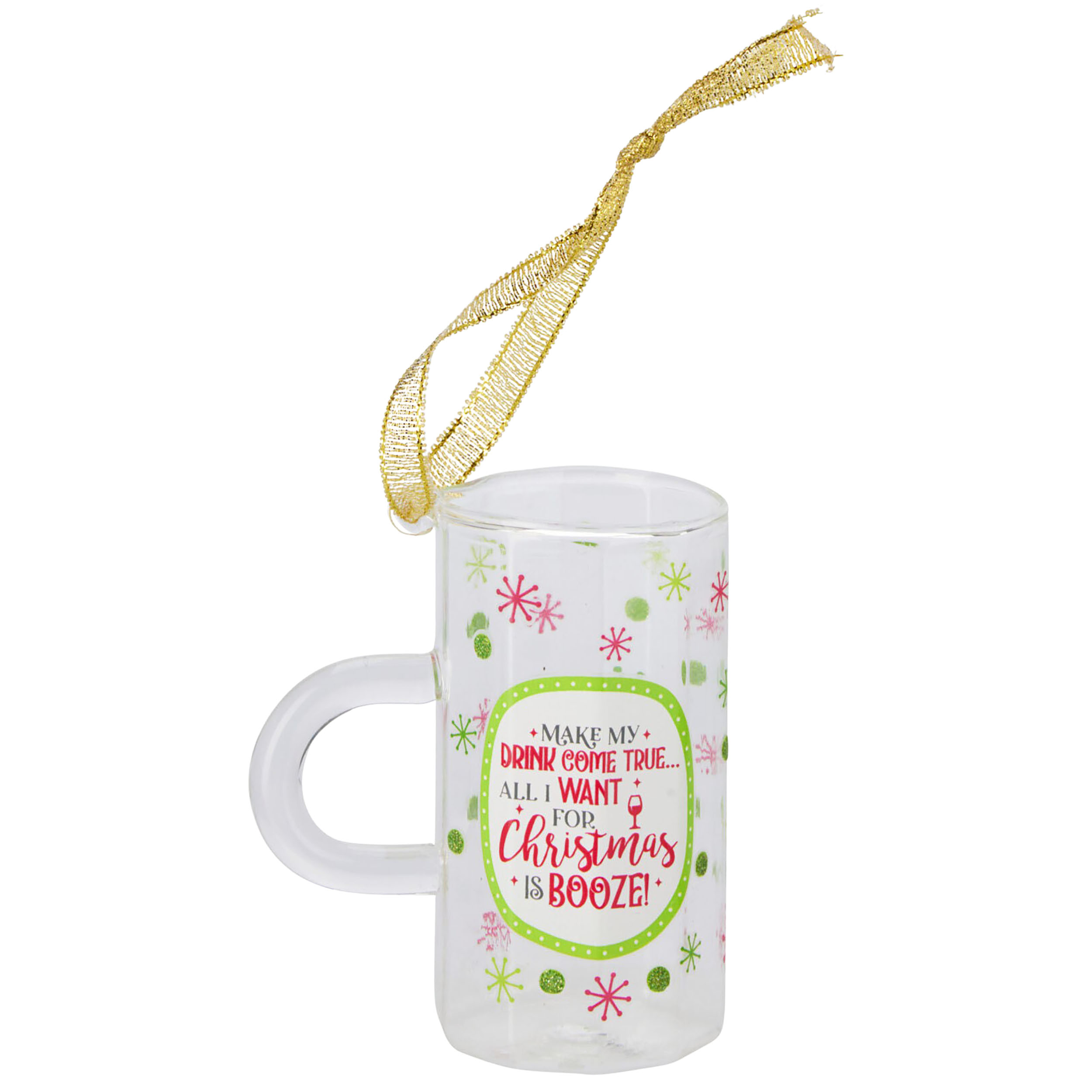 3-tlg. Set Glashänger "Biergläser" H 7 cm - Baumhänger 3 Modelle