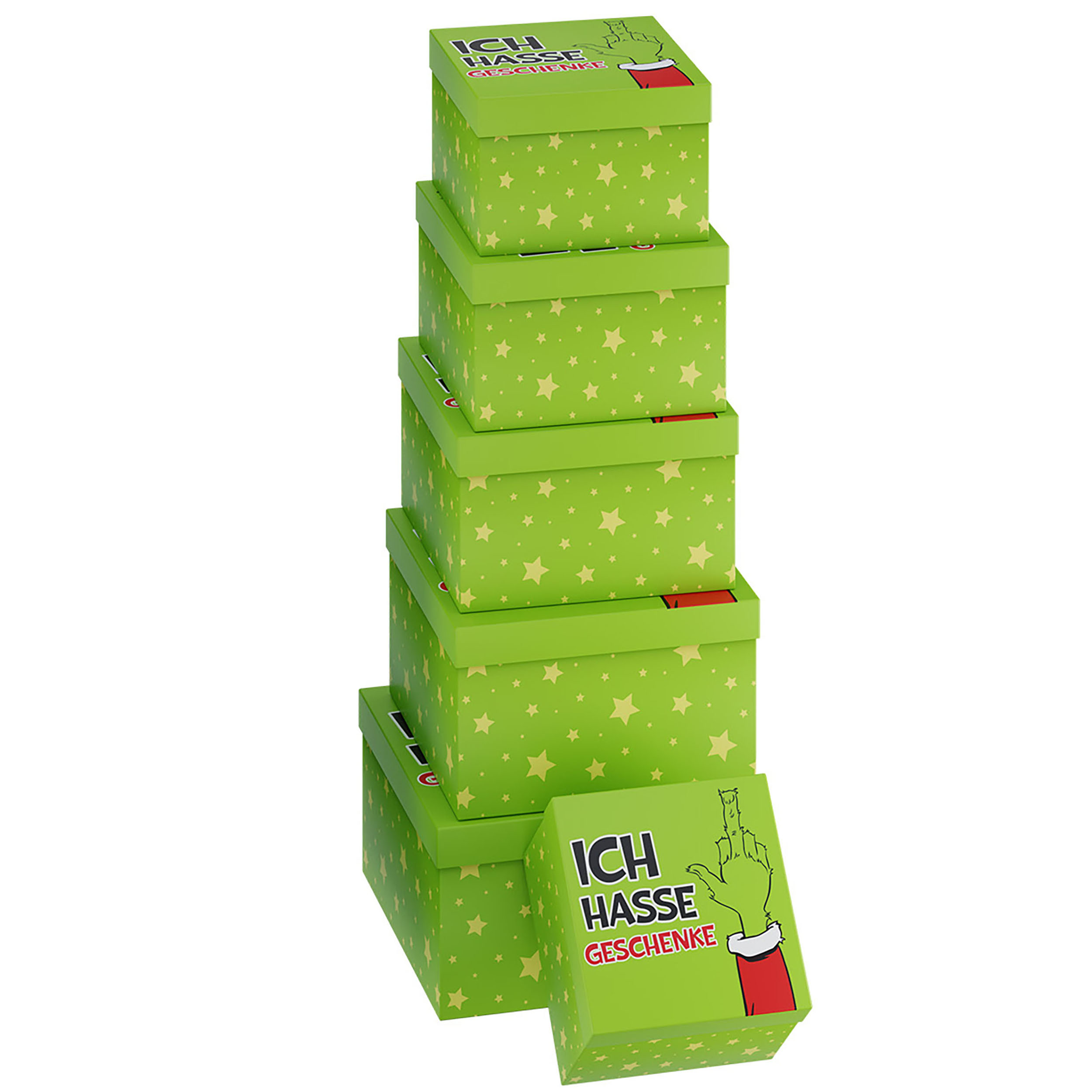 Geschenkboxen "Festtags-Muffel" 6-teiliges Set