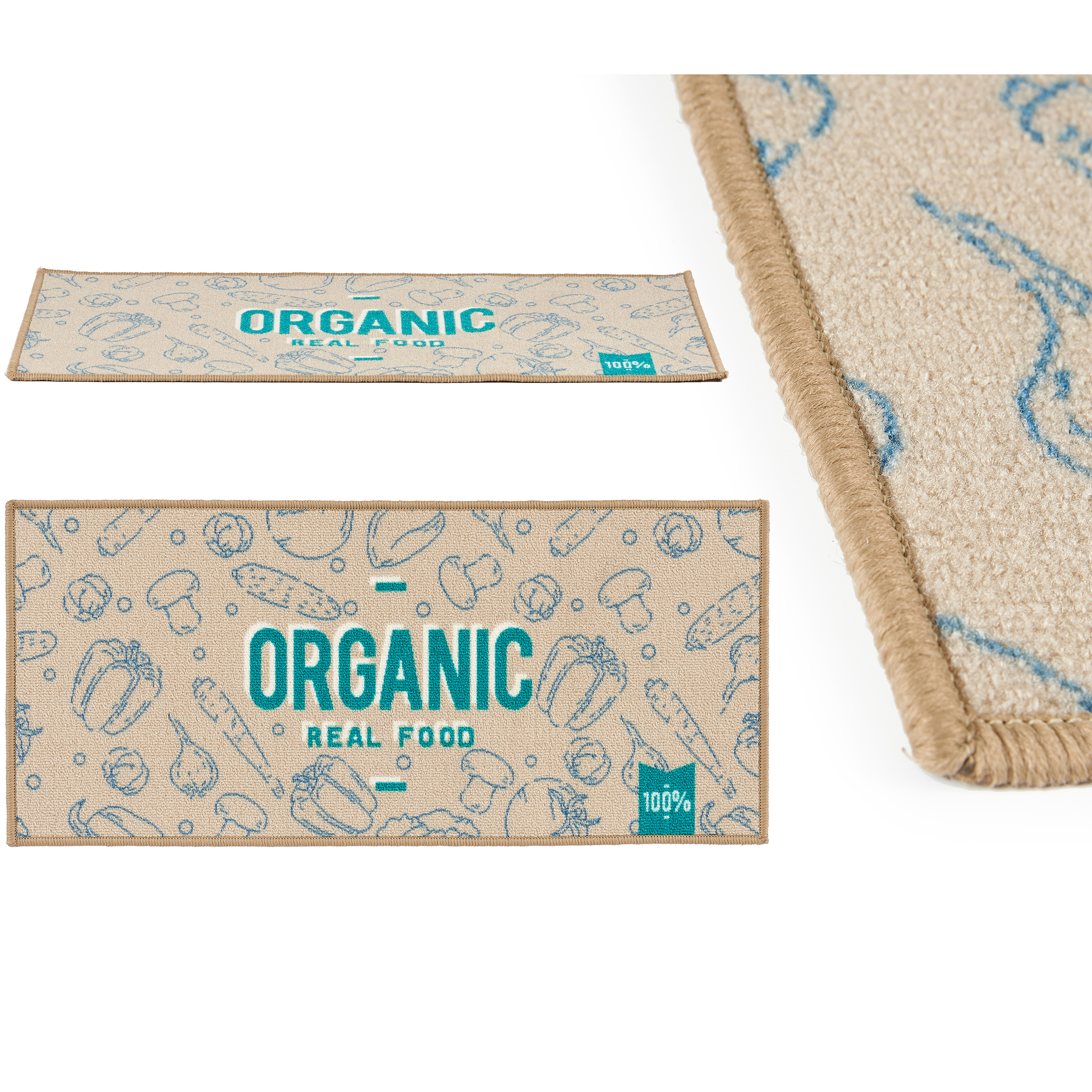 Teppich multifunktional "Organic" - Teppichläufer - Küchenteppich - Küchenläufer
