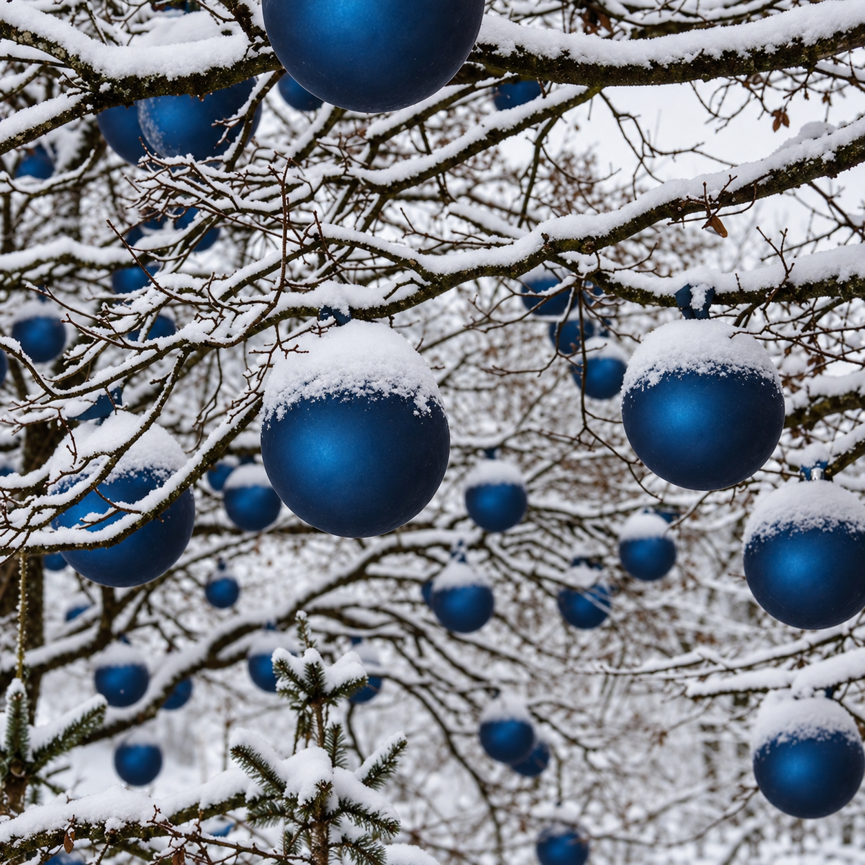 XXL Weihnachtskugeln für den Außenbereich Ø 20-30 cm - bruchfest - wetterfest