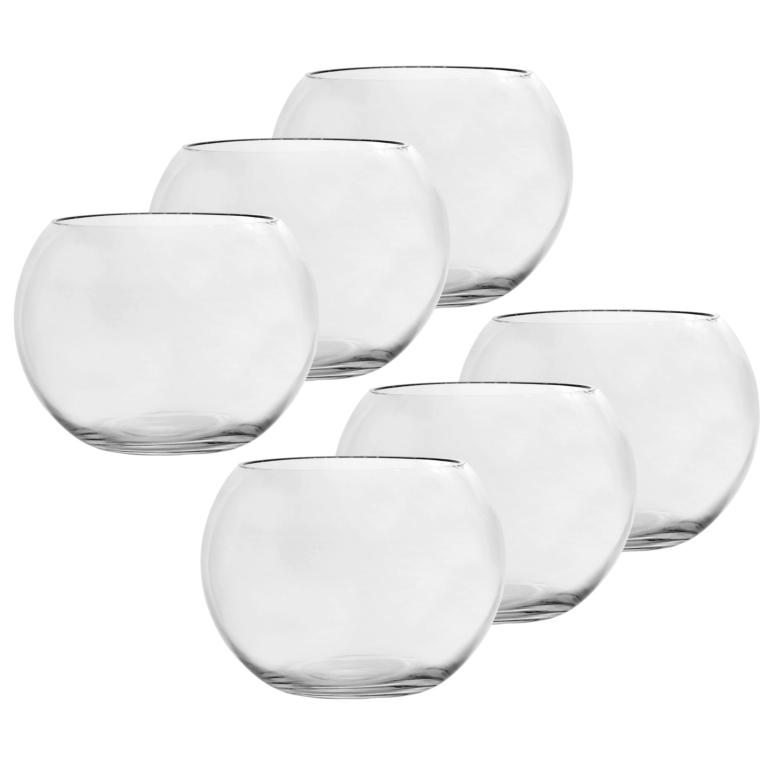 Vasen in Kugelform aus Glas - Windlichter Glas rund