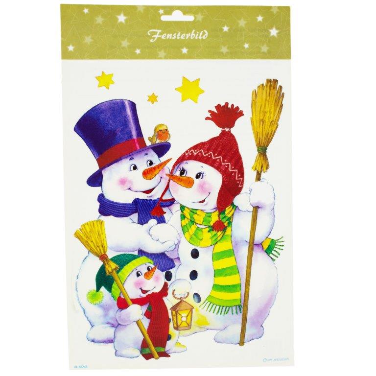 Selbstklebende Fensterbilder zur Weihnachtszeit