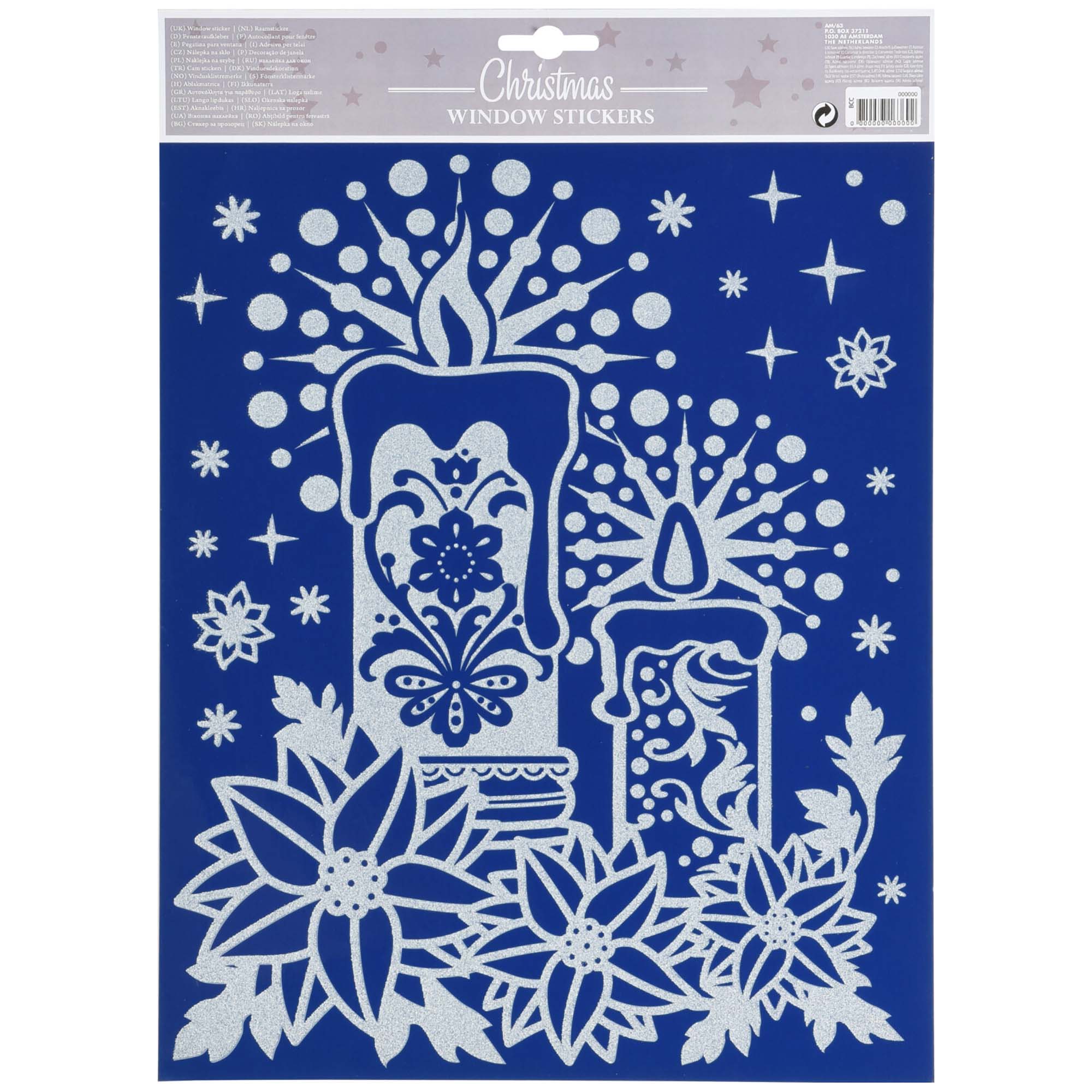 Fensterbilder für Weihnachten - Fenstersticker 4 Bögen
