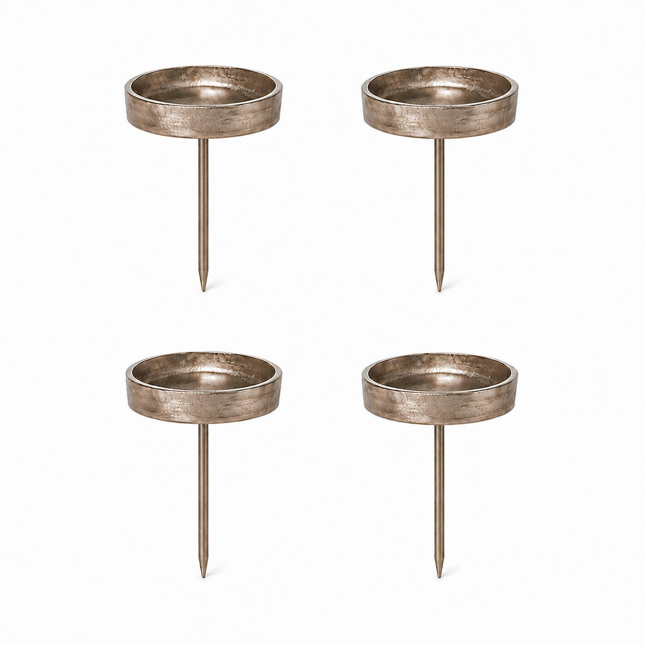 4-tlg. Set hochwertige Kerzenpick aus Aluminium