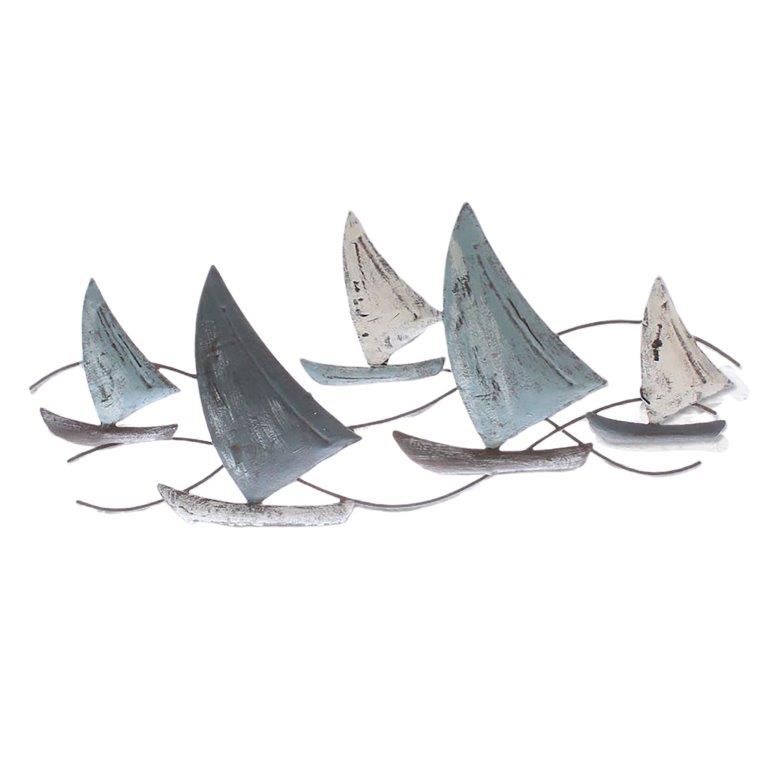 Wanddeko "Segelschiffe" L 49 cm