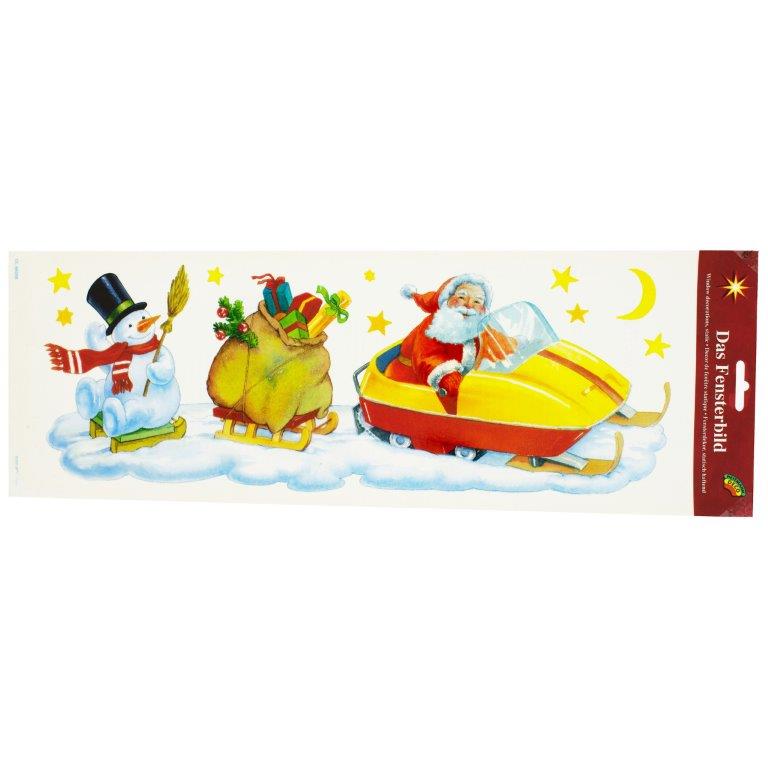 Selbstklebende Fensterbilder zur Weihnachtszeit