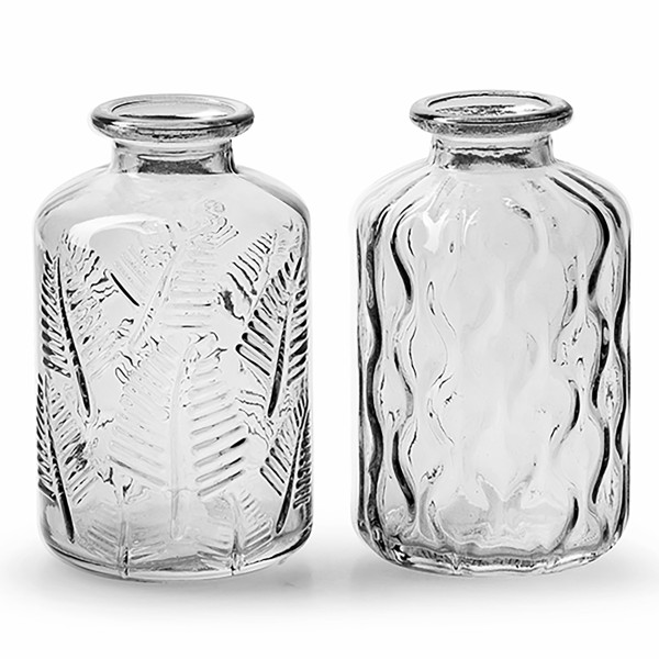 12 x Vase "Tango" in Flaschenform - zwei Modelle sortiert