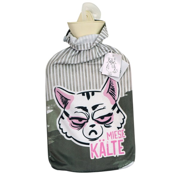 Wärmflasche "Miesekatze" 2 Liter - 2 Designs