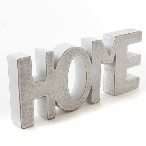 Schriftzug "HOME" aus Holz L 25 cm