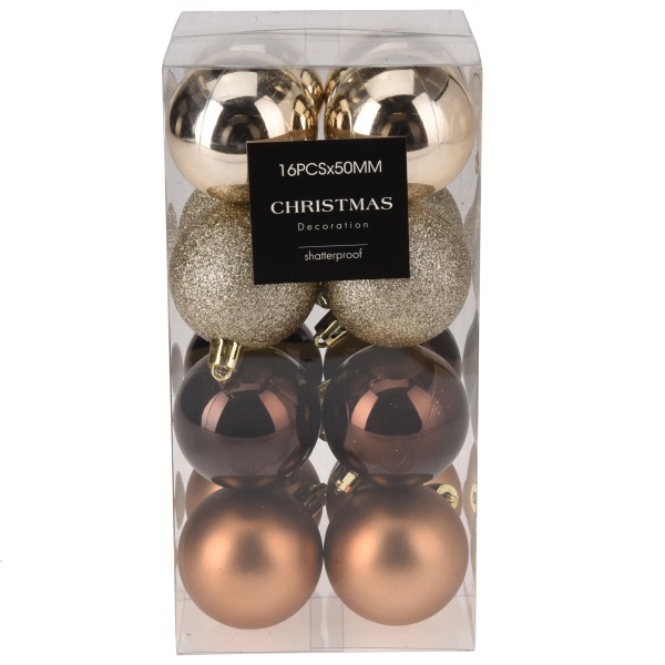 Weihnachtskugeln aus Kunststoff - von Ø 4 cm - 5 cm - 6 cm