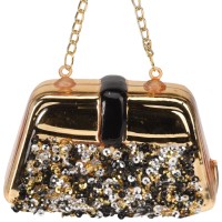 Gold/Schwarz Glitter