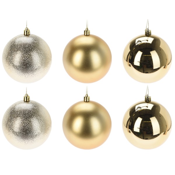 Weihnachtskugeln aus Kunststoff - Ø 8-18 cm - wetterfest