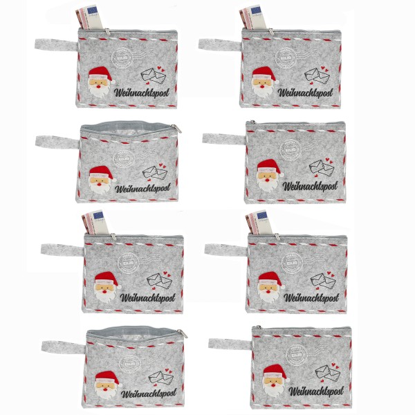Filztäschchen Weihnachten für Geldgeschenke oder kleine Mitbringsel 15,5 x 12,5 cm