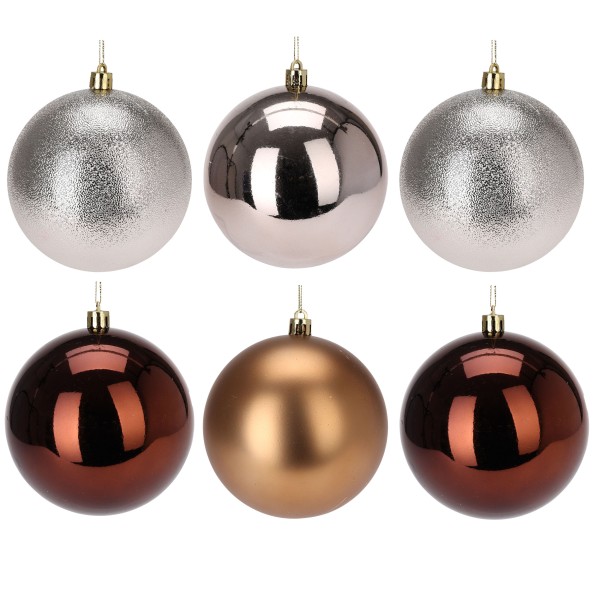 Weihnachtskugeln aus Kunststoff - Ø 8-18 cm - wetterfest