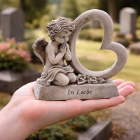 Engel mit Herz H 10,5 cm