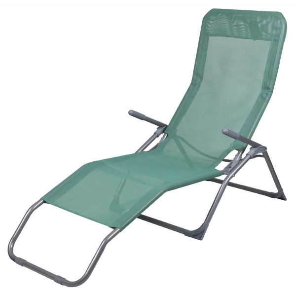 Sonnenliege CORFU - zwei Sitz- und Liegepositionen, wetterfest und klappbar 185 x 61 x 95 cm