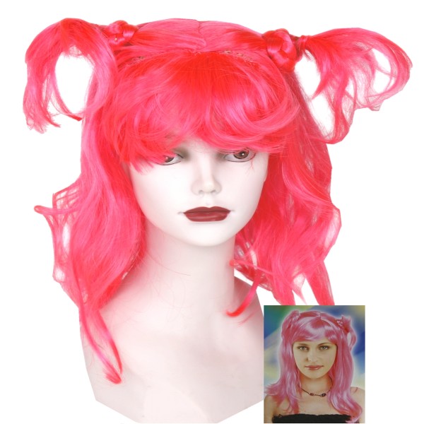 Perücke "Sexy" pink für Karneval