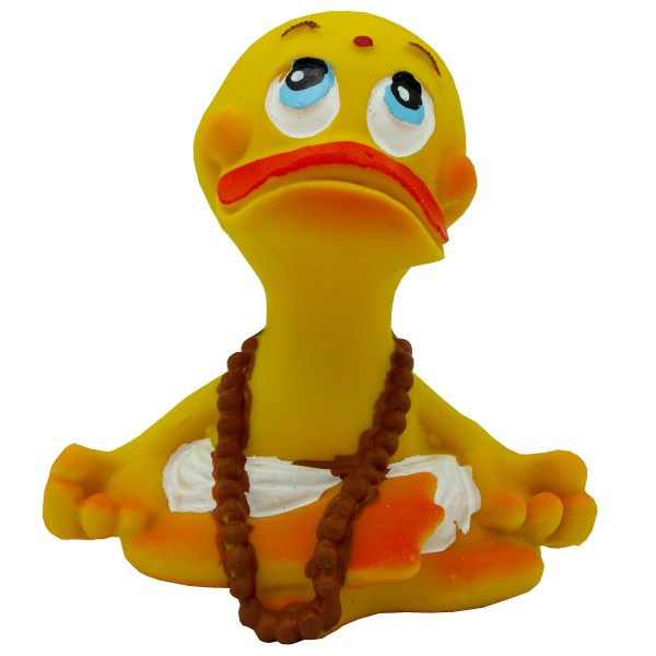 Badeente "Yoga Duck" aus Kautschuk H 8 cm