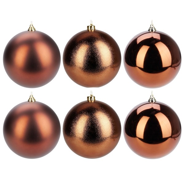 Weihnachtskugeln aus Kunststoff - Ø 8-18 cm - wetterfest