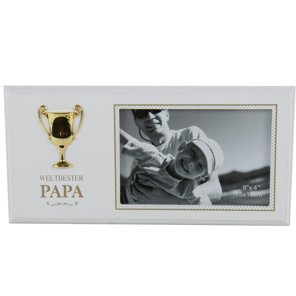 Fotorahmen "Weltbester Papa" Holz