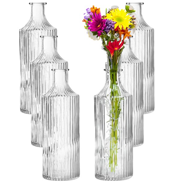 12 x Vasen und Dekoflaschen aus Glas in verschiedenen Größen