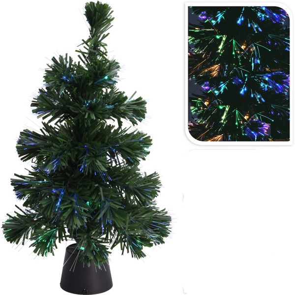 Künstlicher Weihnachstbaum 45 cm mit Farbwechsler und LED Beleuchtung, batteriebetrieben