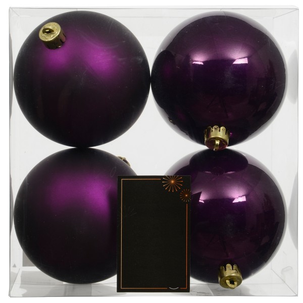 Weihnachtskugeln aus Kunststoff - Ø 8-18 cm - wetterfest