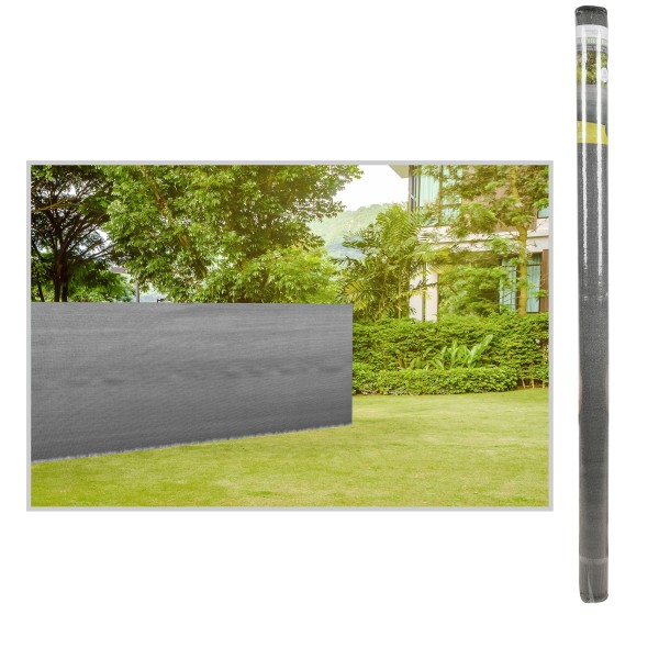 Zaunblende - Sichtschutzzaun 200g/m² - Sonnenschutz Anthrazit 100 x 300 cm