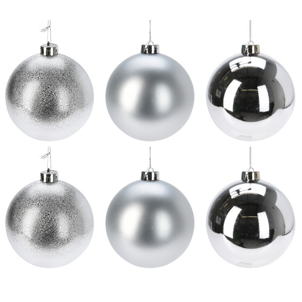 Weihnachtskugeln aus Kunststoff - Ø 8-18 cm - wetterfest