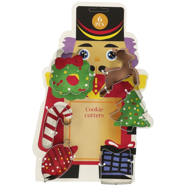 6er Set Ausstechformen für Weihnachten - Plätzchenformen