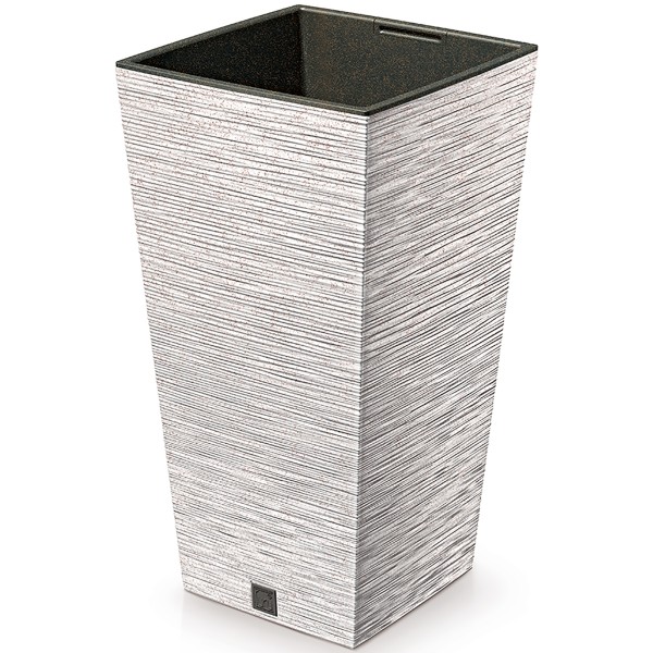 Pflanzsäule - Blumentopf FURU Slim - ECO Wood - mit natürlichem Holzanteil