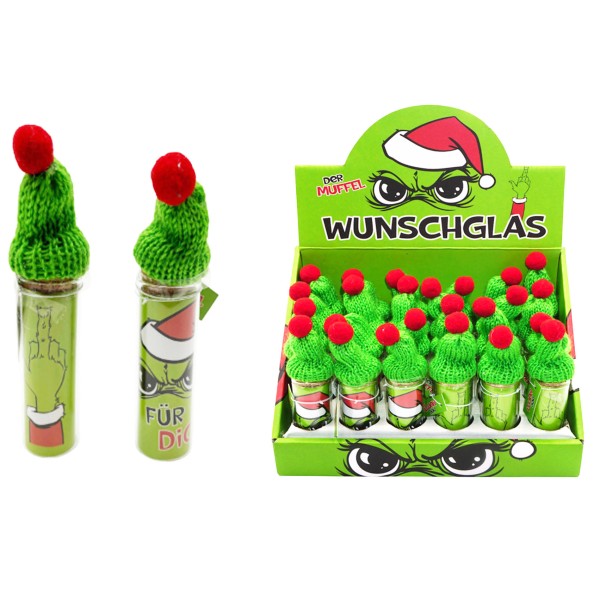 Geldgeschenkverpackung "Festtags-Muffel" H ca. 12 cm