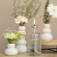 12 x Vase (inkl. 12 x Docht)