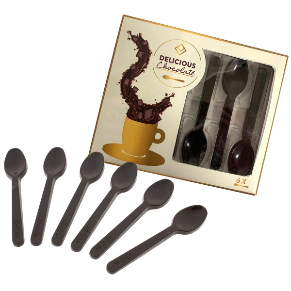 6-tlg Set Santa Claus Chocolate Löffel